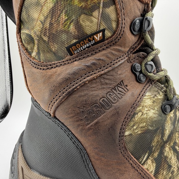 ROCKY Sport Pro 1000 Gram Hunting Boots Mens Size 10.5M RKS0309 Camo Waterproof - Picture 8 of 11